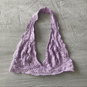 UO Purple Lacer Halter Bralette